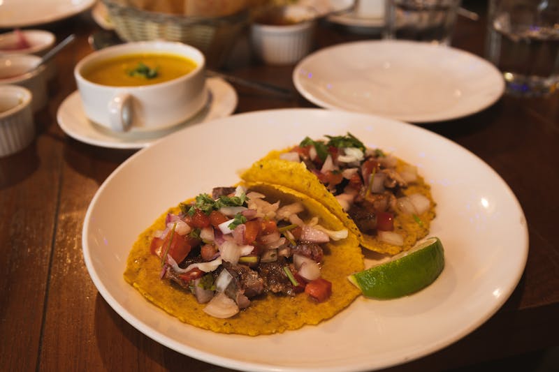 Carne asada tacos at Cafe Rio