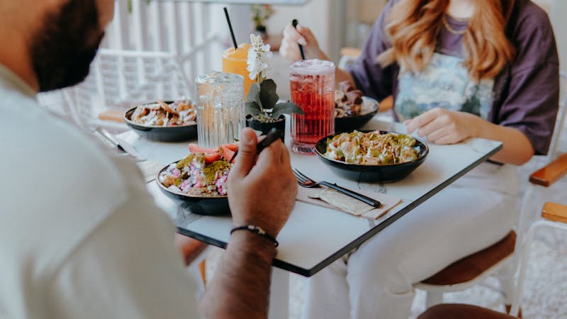Spicy carnitas bowl from Cafe Rio